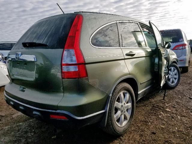 JHLRE38757C003970 - 2007 HONDA CR-V EXL GREEN photo 4