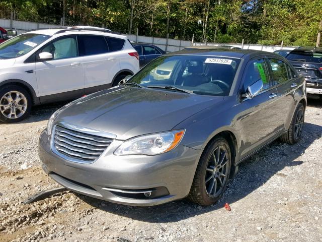 1C3BC2FG2BN618205 - 2011 CHRYSLER 200 LIMITE GRAY photo 2