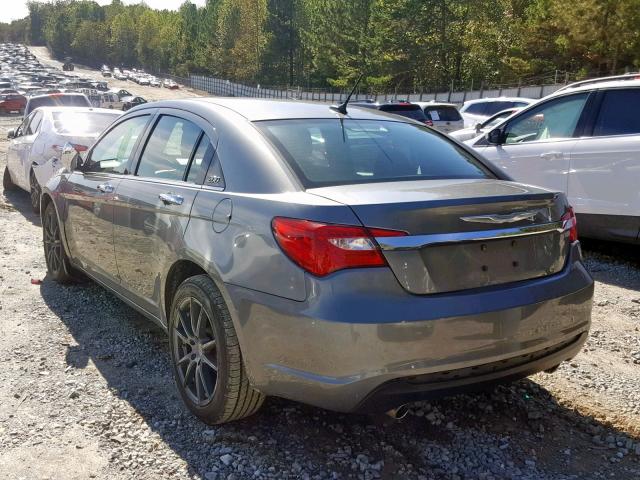 1C3BC2FG2BN618205 - 2011 CHRYSLER 200 LIMITE GRAY photo 3