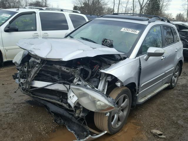 5J8TB18247A000432 - 2007 ACURA RDX SILVER photo 2