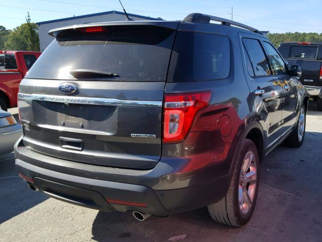 1FM5K7F82FGA20476 - 2015 FORD EXPLORER L CHARCOAL photo 4