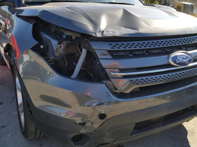 1FM5K7F82FGA20476 - 2015 FORD EXPLORER L CHARCOAL photo 9