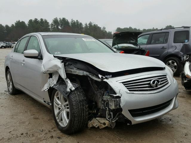 JN1CV6AR0AM253878 - 2010 INFINITI G37 SILVER photo 1