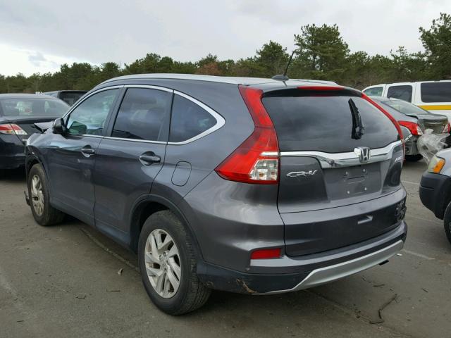 2HKRM4H78FH681069 - 2015 HONDA CR-V EXL GRAY photo 3