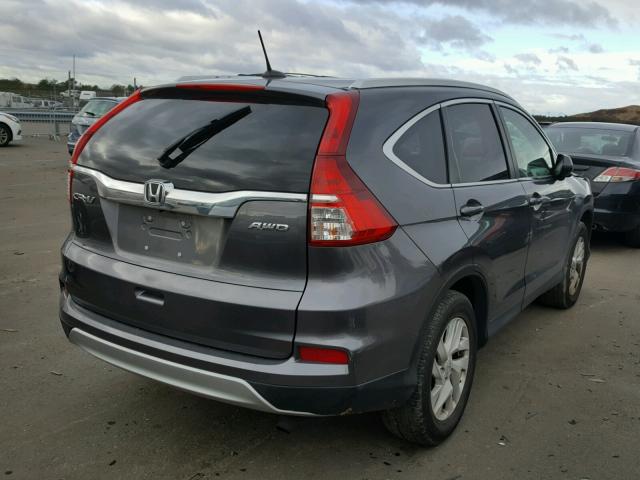 2HKRM4H78FH681069 - 2015 HONDA CR-V EXL GRAY photo 4