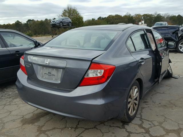 19XFB2F92CE016508 - 2012 HONDA CIVIC EXL GRAY photo 4