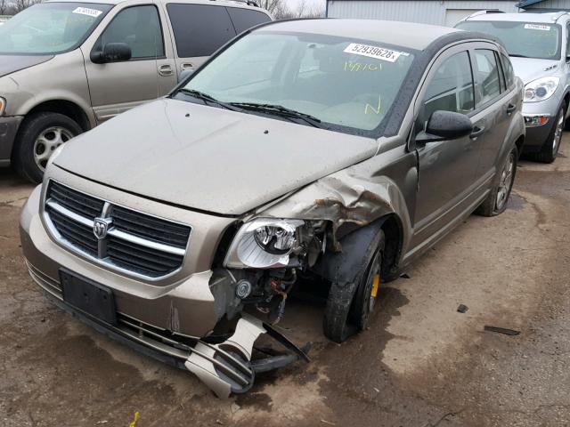 1B3HB48B47D373671 - 2007 DODGE CALIBER SX BROWN photo 2