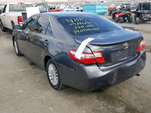 4T1BE46K28U211243 - 2008 TOYOTA CAMRY CE CHARCOAL photo 3