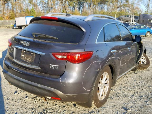 JNRAS18W09M159331 - 2009 INFINITI FX35 GRAY photo 4