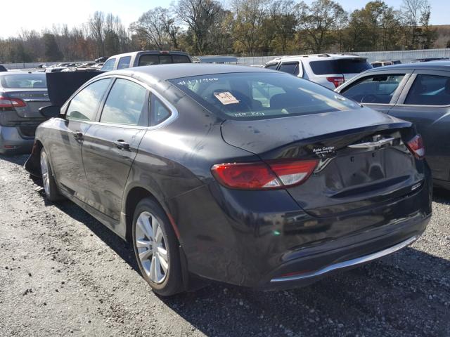 1C3CCCAB6FN626173 - 2015 CHRYSLER 200 LIMITE BLACK photo 3