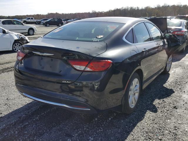 1C3CCCAB6FN626173 - 2015 CHRYSLER 200 LIMITE BLACK photo 4