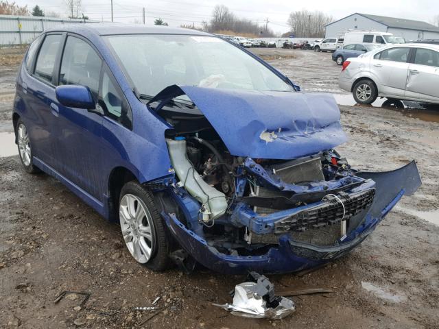 JHMGE87449C006448 - 2009 HONDA FIT SPORT BLUE photo 1