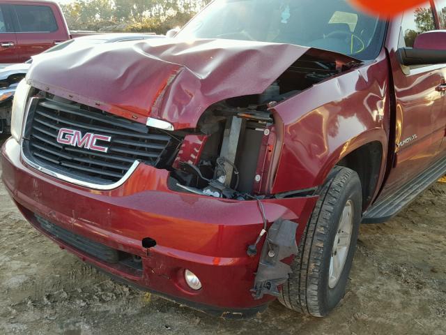 1GKFK36399R297421 - 2009 GMC YUKON XL K RED photo 9