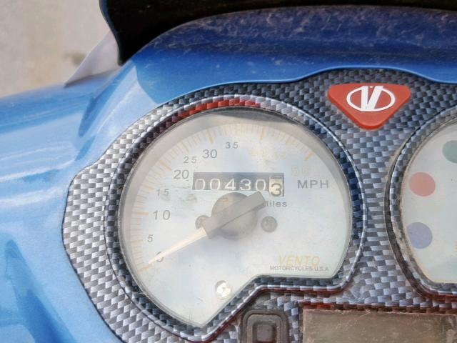 5KMMSG1T055119275 - 2007 VESPA SCOOTER BLUE photo 8