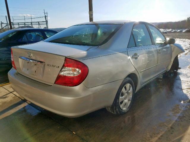 4T1BE32K83U127355 - 2003 TOYOTA CAMRY LE SILVER photo 4