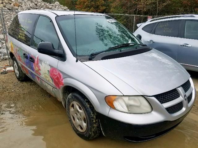 1B4GP25371B264294 - 2001 DODGE CARAVAN SE SILVER photo 1