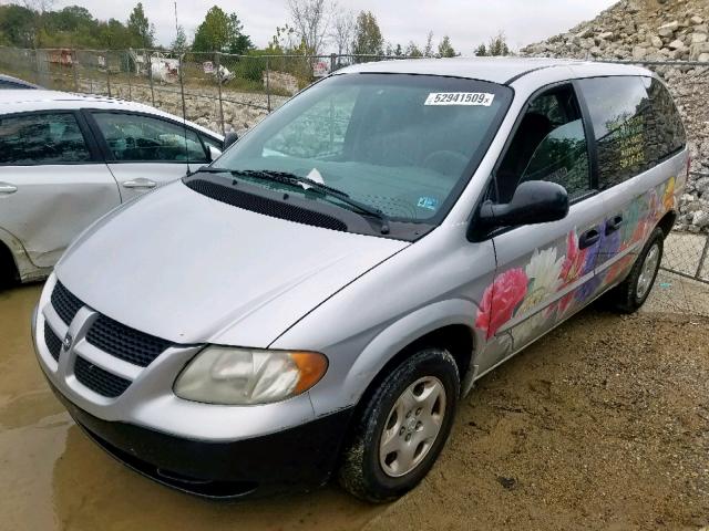 1B4GP25371B264294 - 2001 DODGE CARAVAN SE SILVER photo 2