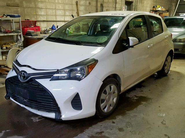 VNKKTUD33GA062998 - 2016 TOYOTA YARIS L WHITE photo 2