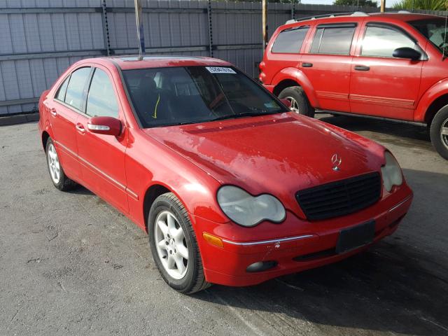 WDBRF61J12F280557 - 2002 MERCEDES-BENZ C 240 RED photo 1