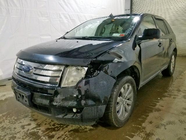 2FMDK38C97BB64931 - 2007 FORD EDGE SEL BLACK photo 2