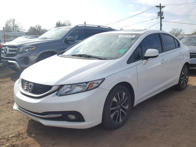 19XFB2F9XDE072472 - 2013 HONDA CIVIC EXL WHITE photo 2