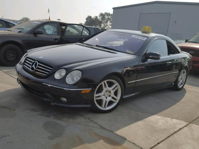 WDBPJ73J02A027719 - 2002 MERCEDES-BENZ CL 55 AMG BLACK photo 2