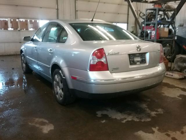 WVWTH63B33P279607 - 2003 VOLKSWAGEN PASSAT GLX 银色 照片 3