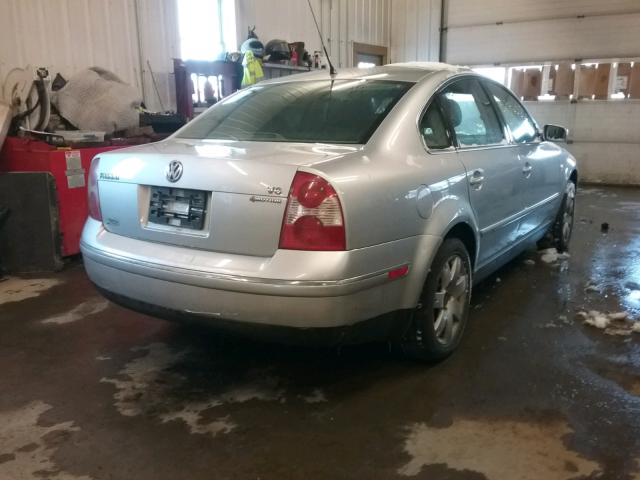 WVWTH63B33P279607 - 2003 VOLKSWAGEN PASSAT GLX 银色 照片 4