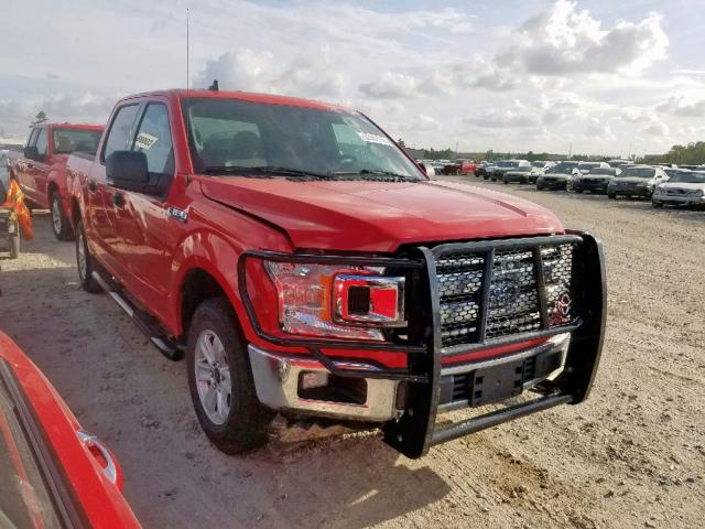 1FTEW1E52KFB04455 - 2019 FORD F150 SUPER RED photo 1