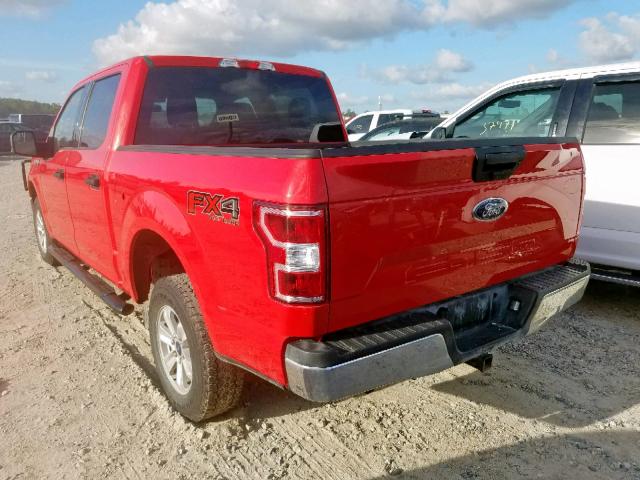 1FTEW1E52KFB04455 - 2019 FORD F150 SUPER RED photo 3