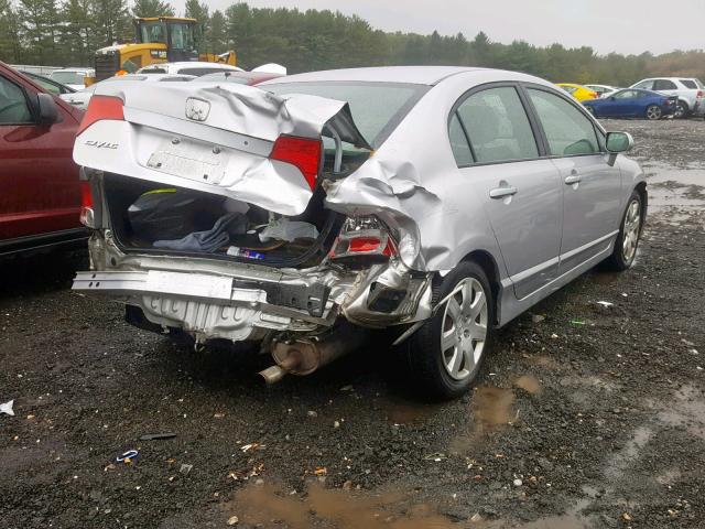 1HGFA16596L124163 - 2006 HONDA CIVIC LX GRAY photo 4