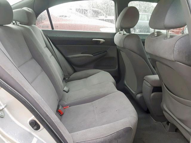 1HGFA16596L124163 - 2006 HONDA CIVIC LX GRAY photo 6