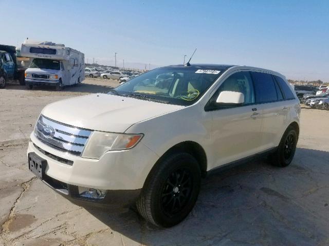 2FMDK48C17BA65641 - 2007 FORD EDGE SEL WHITE photo 2