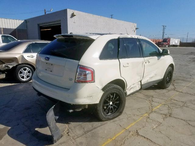 2FMDK48C17BA65641 - 2007 FORD EDGE SEL WHITE photo 4