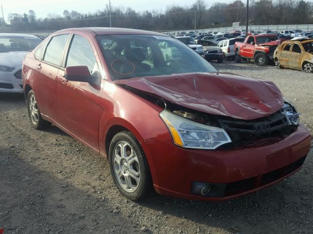 1FAHP36N89W145404 - 2009 FORD FOCUS SES MAROON photo 1