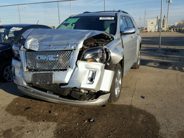 2GKALUEK8F6323567 - 2015 GMC TERRAIN DE SILVER photo 2