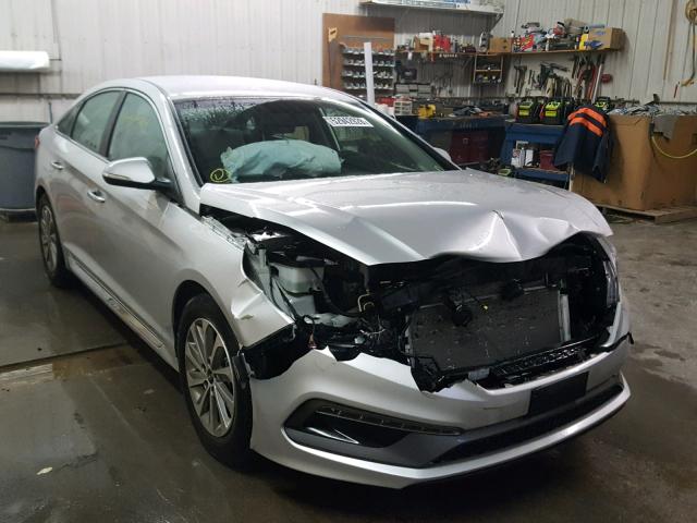 5NPE34AFXFH124912 - 2015 HYUNDAI SONATA SPO SILVER photo 1