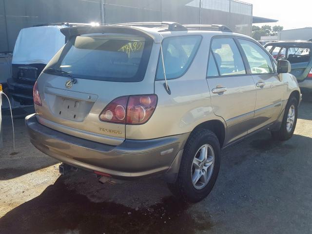 JT6HF10U7Y0123680 - 2000 LEXUS RX 300 TAN photo 4