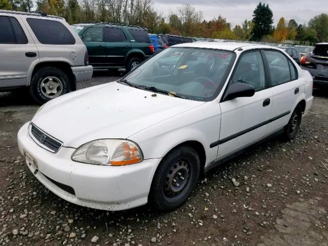 2HGEJ6521WH513442 - 1998 HONDA CIVIC DX WHITE photo 2