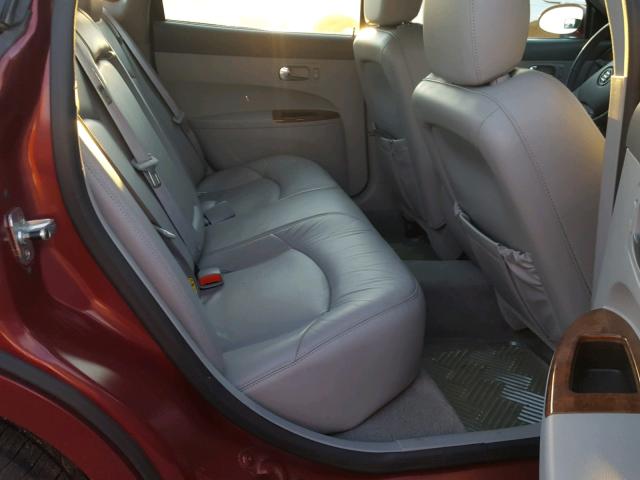 2G4WD532951253060 - 2005 BUICK LACROSSE C BURGUNDY photo 6