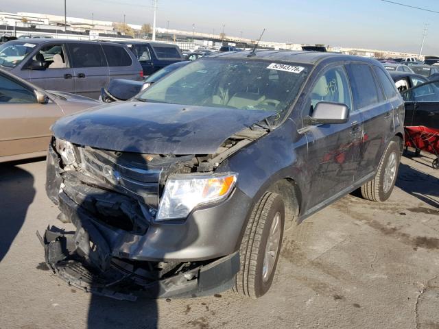 2FMDK4KC9ABB45835 - 2010 FORD EDGE LIMIT GRAY photo 2