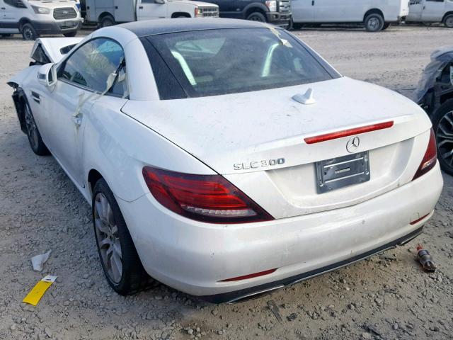 WDDPK3JA4HF141346 - 2017 MERCEDES-BENZ SLC 300 WHITE photo 3