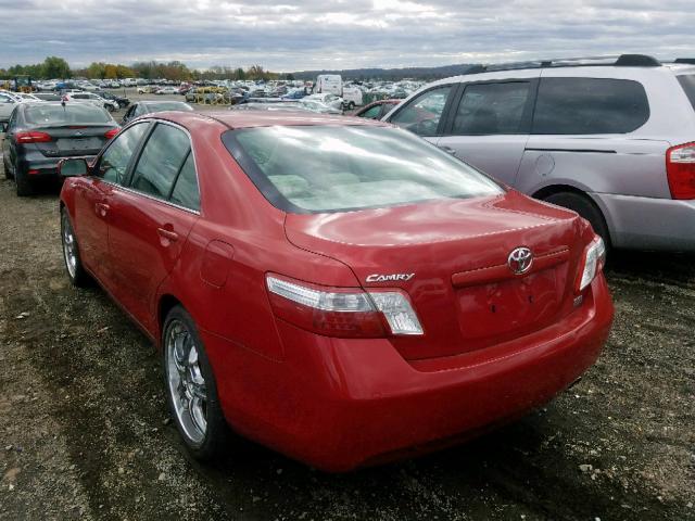 JTNBB46K873007852 - 2007 TOYOTA CAMRY HYBR RED photo 3