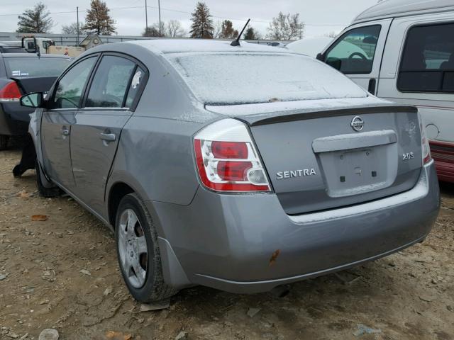 3N1AB61E88L701723 - 2008 NISSAN SENTRA 2.0 GRAY photo 3