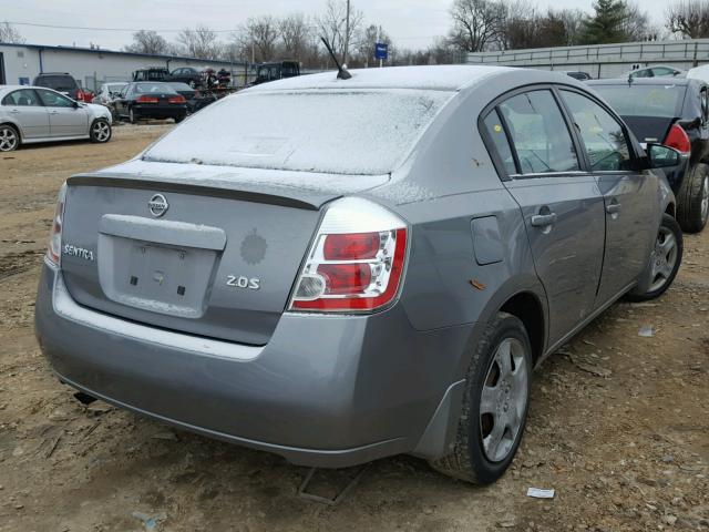 3N1AB61E88L701723 - 2008 NISSAN SENTRA 2.0 GRAY photo 4