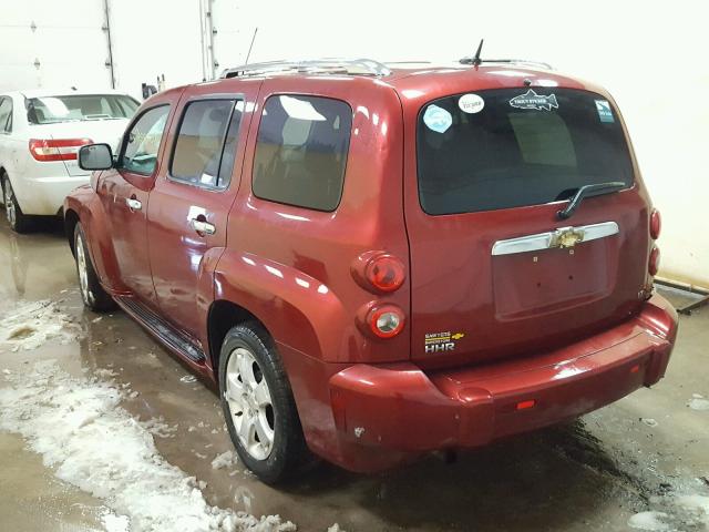 3GNCA23D38S724250 - 2008 CHEVROLET HHR LT BURGUNDY photo 3