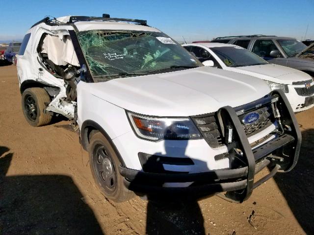 1FM5K8AR7JGB47416 - 2018 FORD EXPLORER P WHITE photo 1