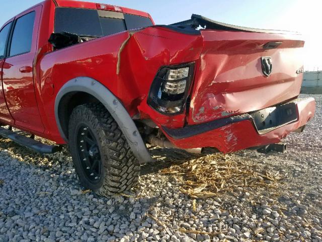 1C6RR7MTXGS215384 - 2016 RAM 1500 SPORT RED photo 9