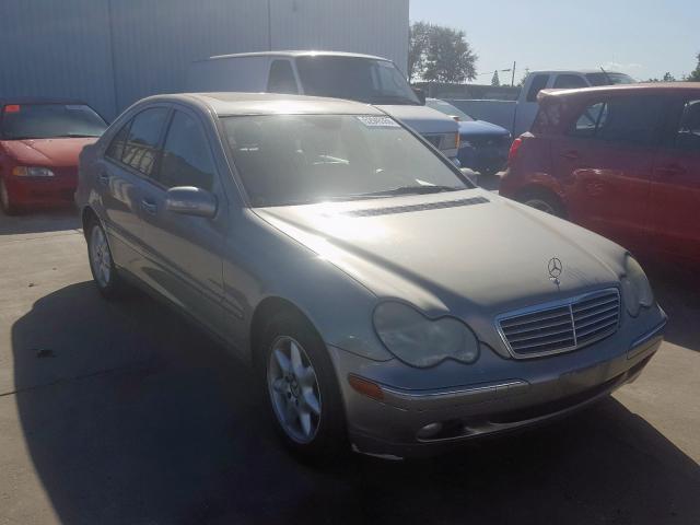 WDBRF61J14F554522 - 2004 MERCEDES-BENZ C 240 SILVER photo 1