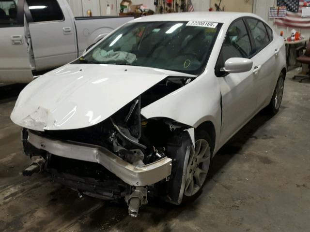 1C3CDFBA7DD214013 - 2013 DODGE DART SXT WHITE photo 2